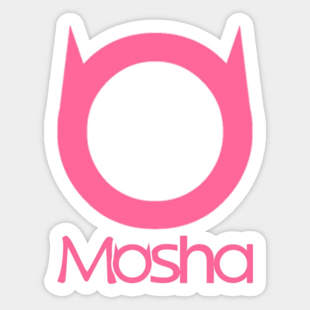 Mosha Logo Pink Sticker by MoshaGames